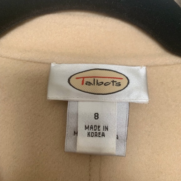 TALBOTS 100% Wool Cream Open Blazer (NWOT) - Picture 4 of 6